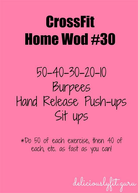 Crossfit Home Wod 30 Deliciously Fit Crossfit Workouts At Home
