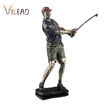 287 Vilead Golf Figure Statue Resin Vintage Golfer Figurines Home Alone