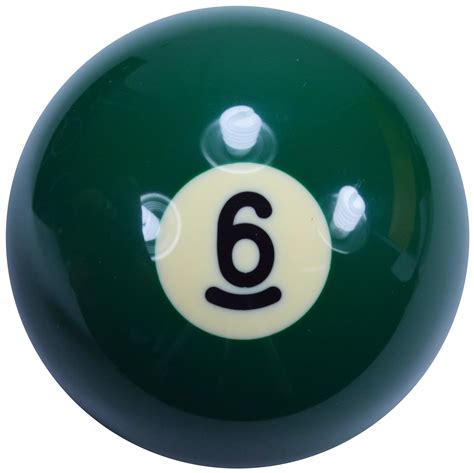 Number 6 Pool Ball 2 14 Billiards Regulation Size Pool Balls