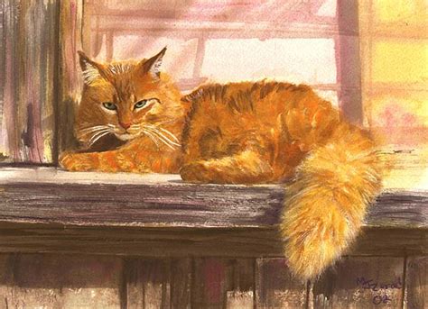 Outside Orange Tabby By Mary Jo Zorad Orange Tabby Cats Cats