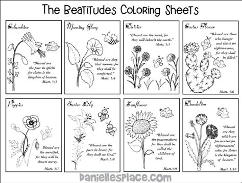 Beatitudes For Children Coloring Pages