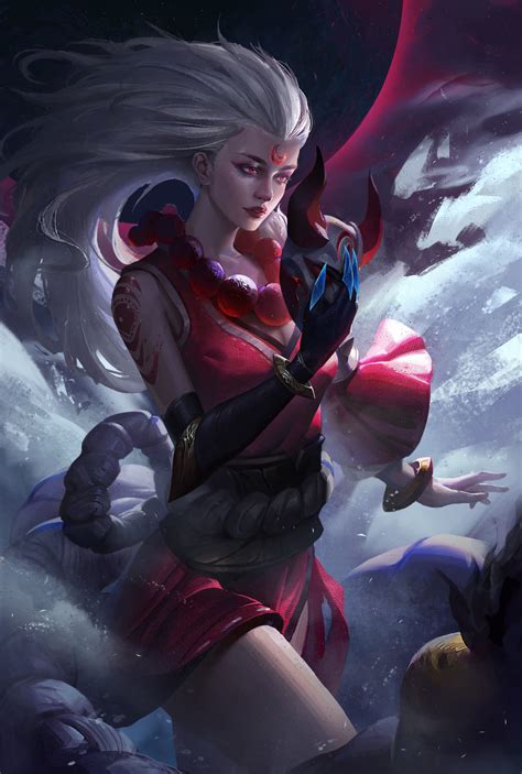 Fantasy Art Magic Warrior Diana League Of Legends K Wallpaper