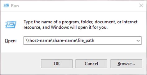 How To Create A Unc Path Windows 10
