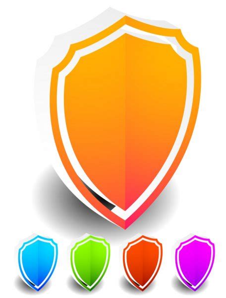 Set Of Shield Shapes Icons Stock Vector Image By ©vectorguy 109755882