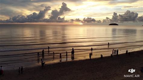 Sunset By Tanjung Aru Beach Kota Kinabalu Youtube