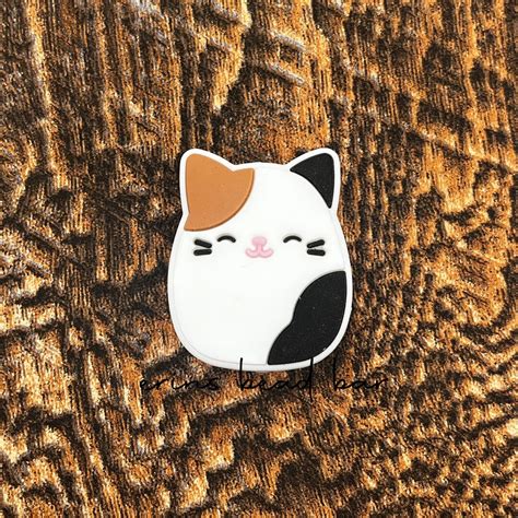 Squish Cat Silicone Focal Cartoon Focal Bead Cat Focal Bead Etsy