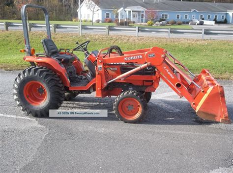 2004 Kubota B7800 Compact Tractor With Front Loader Bucket 4x4