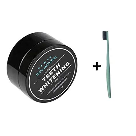 Meet Trends Teeth Whitening Powder Natural Organic Activated Charcoal Bamboo Toothpaste Plaque