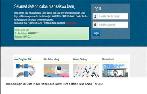 Tata Cara Daftar Ulang Institut Teknologi Sumatera