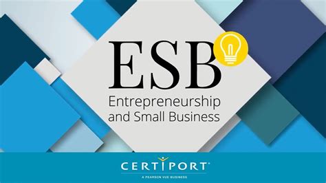 Entrepreneurship And Small Business Esb Certification Video Youtube