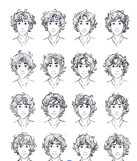 Drawing Hairstyles For Your Characters Curly Hair Drawing Boy Hair