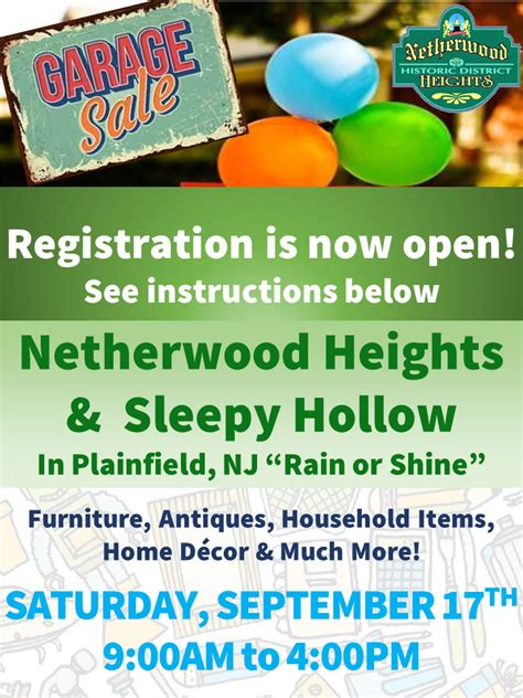 Sign Up For Community Garage Sale Netherwood Heights Neighbors