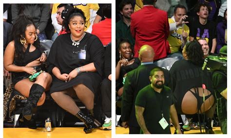 lizzo twerking in a thong at the lakers game is a damn delight