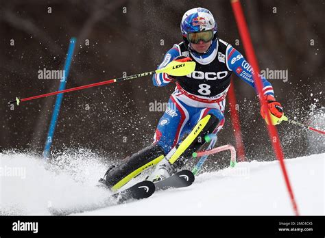 Frances Alexis Pinturault Speeds Down The Course During An Alpine Ski