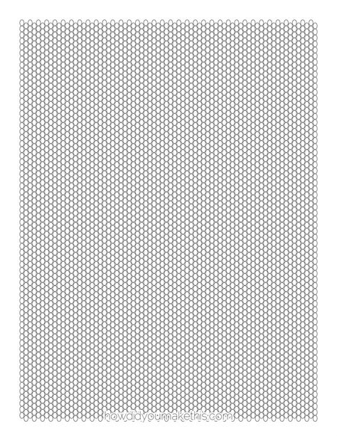 Free Printable Seed Bead Graph Paper Template In Pdf
