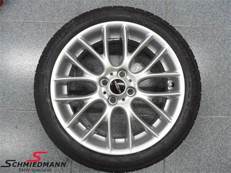 17 Jcw Cross Spoke Challenge R112 Silver Rim 7x17 Original Mini