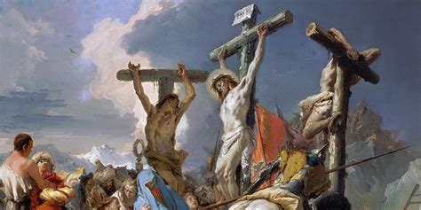 Crucifixion The Division Between God And Man Is Torn