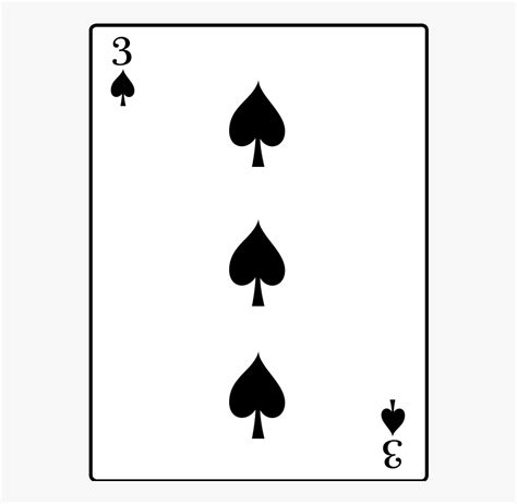 3 Of Spades Three Of Spades Png Free Transparent Clipart Clipartkey