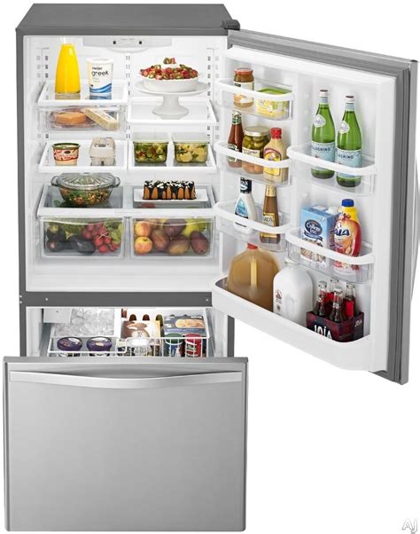 Whirlpool Wrb Dmb Cu Ft Bottom Freezer Refrigerator With