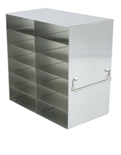 Upright Stainless Steel Freezer Rack For 2 Boxes 2 X 6 Configuration