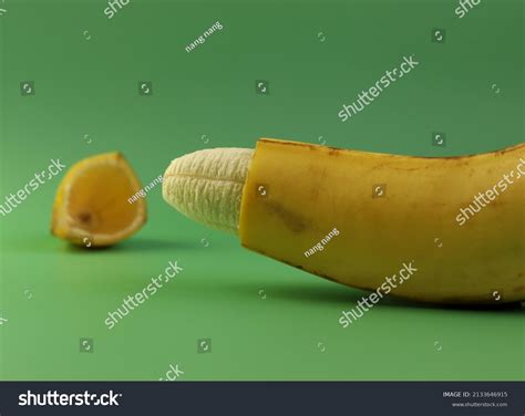 circumcised penis figure symbolized by banana foto stock 2133646915 shutterstock