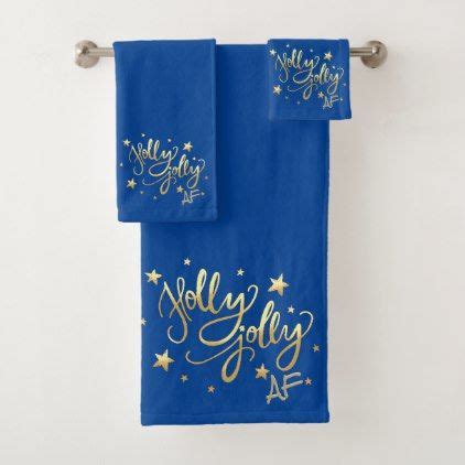 This paper towel stand will decorate and shine in any kitchen. Holly Jolly AF Decor | Deep Royal Blue and Gold Bath Towel ...