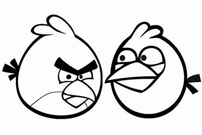 Coloring Pages Bird Printable Angry Cartoons Craft