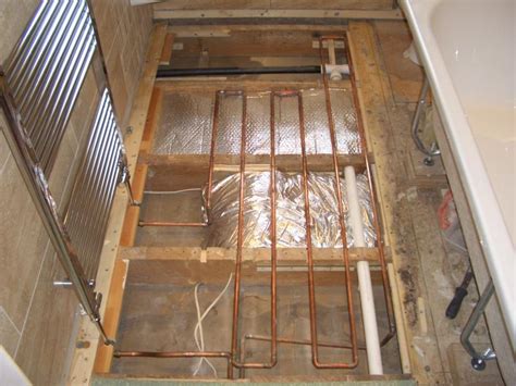 copper tube underfloor heating  bathroom diynot forums