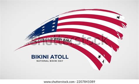 Hand Drawing Brush Stroke Flag Bikini Stock Vector Royalty Free Shutterstock