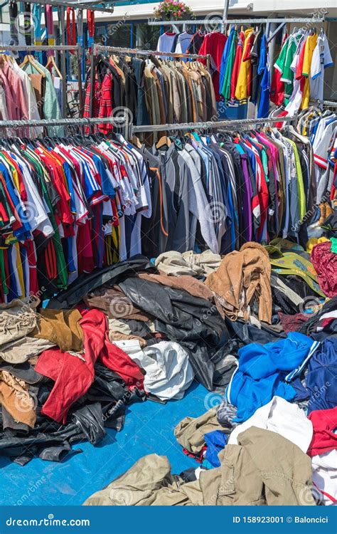 Second Hand Clothes Stock Image Image Of Holland Flea 158923001