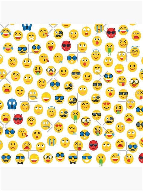 Emojis Poster By Anzarr Redbubble