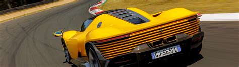 Download Wallpaper Ferrari Supercar Yellow Speed Daytona Back View