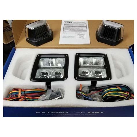 Led Snow Plow Light Universal Kit Heated Lens 12 24v With 10