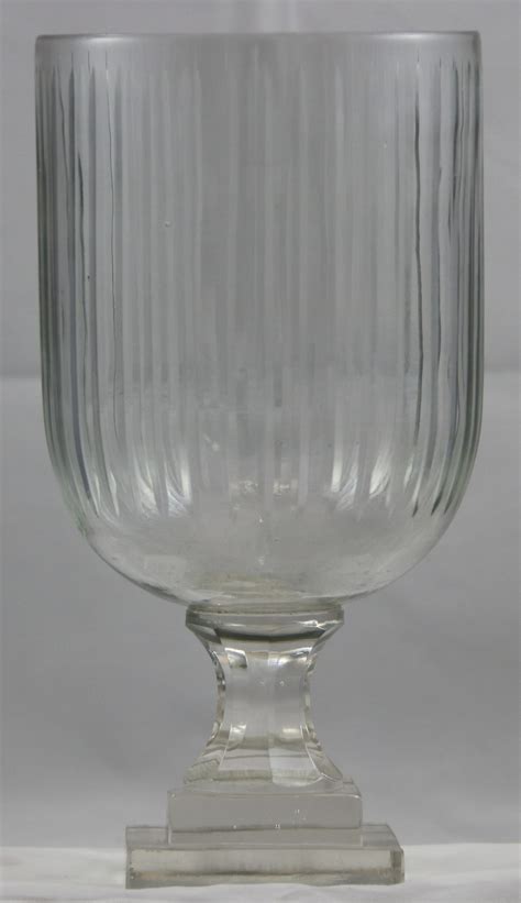 Glow The Event Store Vase Ribbed Glass Pedestal Glow The Event Store