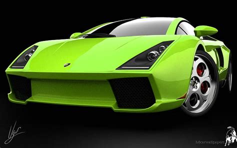 Hd Wallpaper Lamborghini Green Concept Green Lamborghini Sports Car