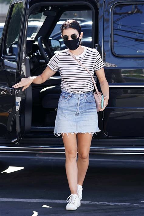 Lucy Hale Displays Her Legs While Making A Trip To Her Dentist And