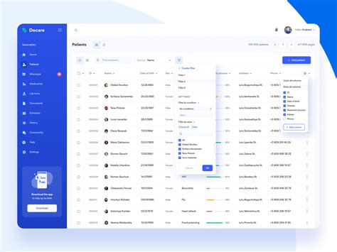 Docare Database Interface By Andrew Vynarchyk On Dribbble