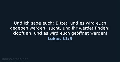 17 Januar 2024 Bibelvers Des Tages ELB Lukas 11 9 DailyVerses Net