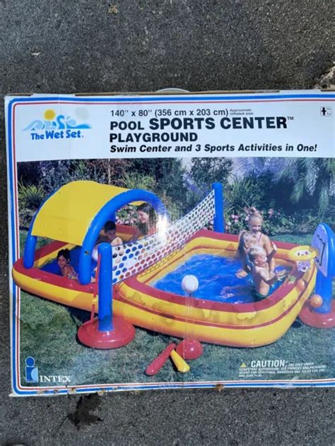 Intex Wet Set Inflatable Pool Sports Center Play Area Swim 140x 80