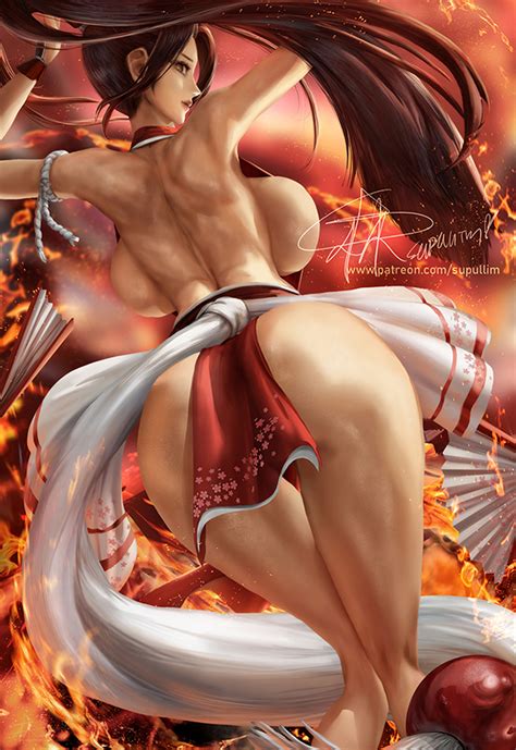 Supullim Shiranui Mai Fatal Fury 1girl Ass Breasts Huge Breasts