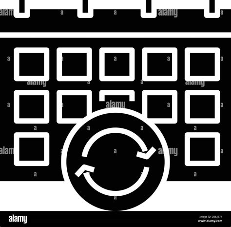 Time Planner Black Icon Concept Illustration Vector Flat Symbol