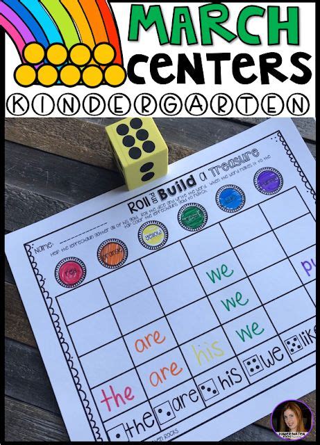 Spring Into March Math And Literacy Centers For Kindergarten March