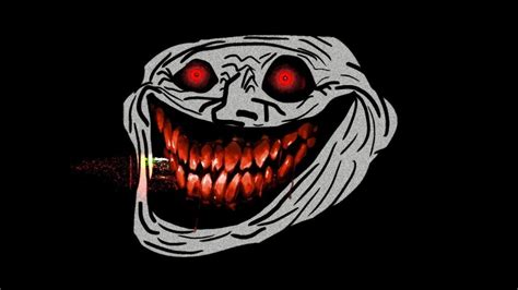 Create Meme Trollface Monster Scary Troll Face Trollface Is Evil