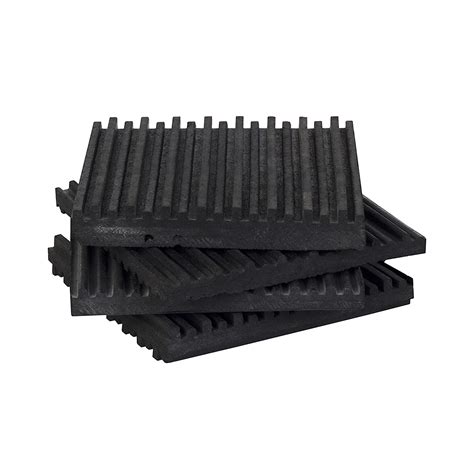 All Rubber Vibration Isolation Pads 4 X 4 X 38 Inch Pack Of 4