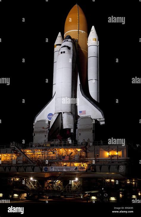 Space Shuttle Discovery On Its Way To Launch Pad 39a For Sts 133 Stock
