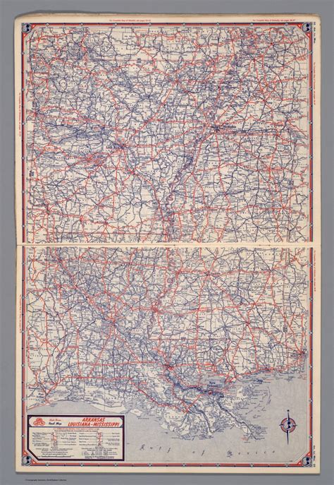 State Farm Road Map Arkansas Louisiana Mississippi Copyright By Rand