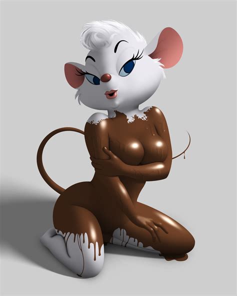 Rule 34 2017 45 Anthro Breasts Candy Chocolate Dessert Disney Female Food Grey Background
