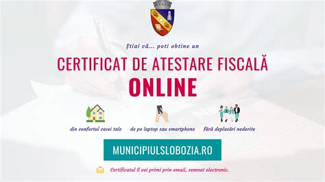 Știai Că Poți Obține Certificatul De Atestare Fiscală Online