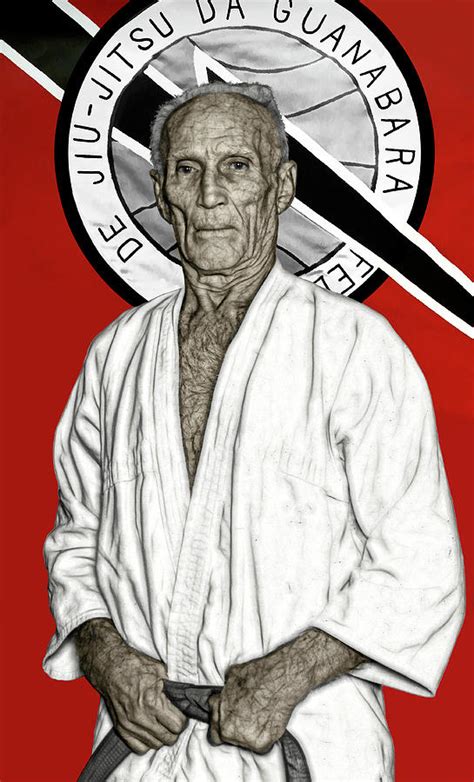 Jiu Jitsu Grandmaster Helio Gracie Digital Art By Daniel Hagerman