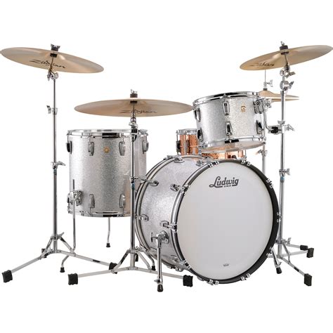 Ludwig Classic Maple 3 Piece Fab Shell Pack With 22 In Bass Drum